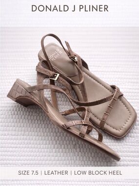 Donald J. Pliner Women's Tan Strappy Sandals